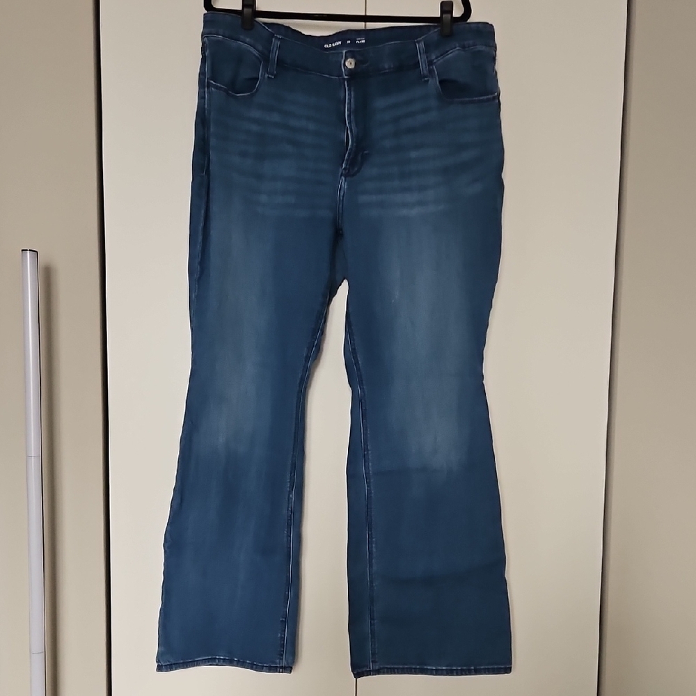 Old Navy Dark Blue Flare Jeans